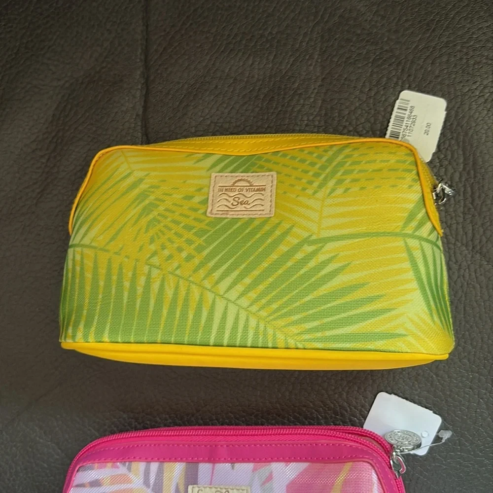 Bath and body set of two neon cases